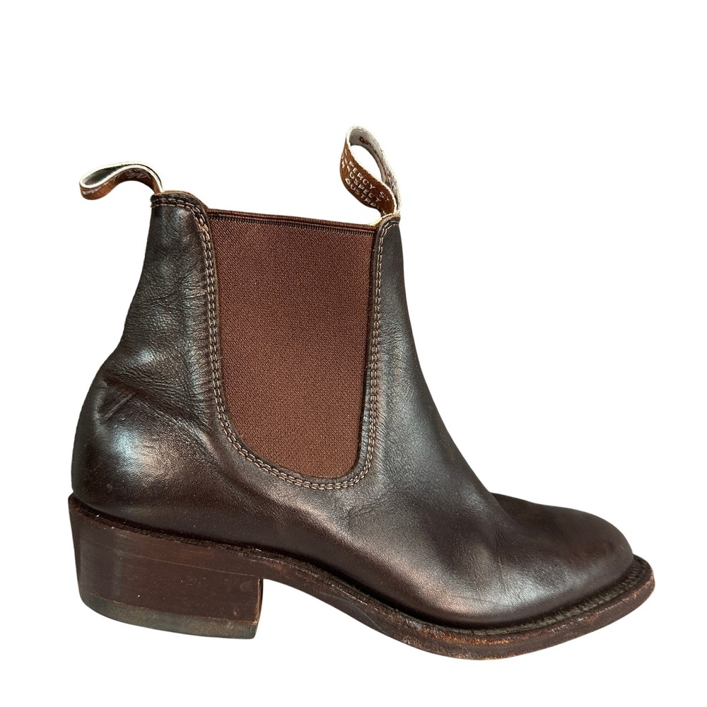 RM Williams Lady Yearling Boots Brown Leather Chelsea Australia Womens 6